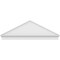 Ekena Millwork Peaked Cap Smooth Architectural PVC Combination Pediment, 72"W x 24-7/8"H x 2-3/4"P (Pitch 6/12) PEDPC072X250PKC00 - alternate 3